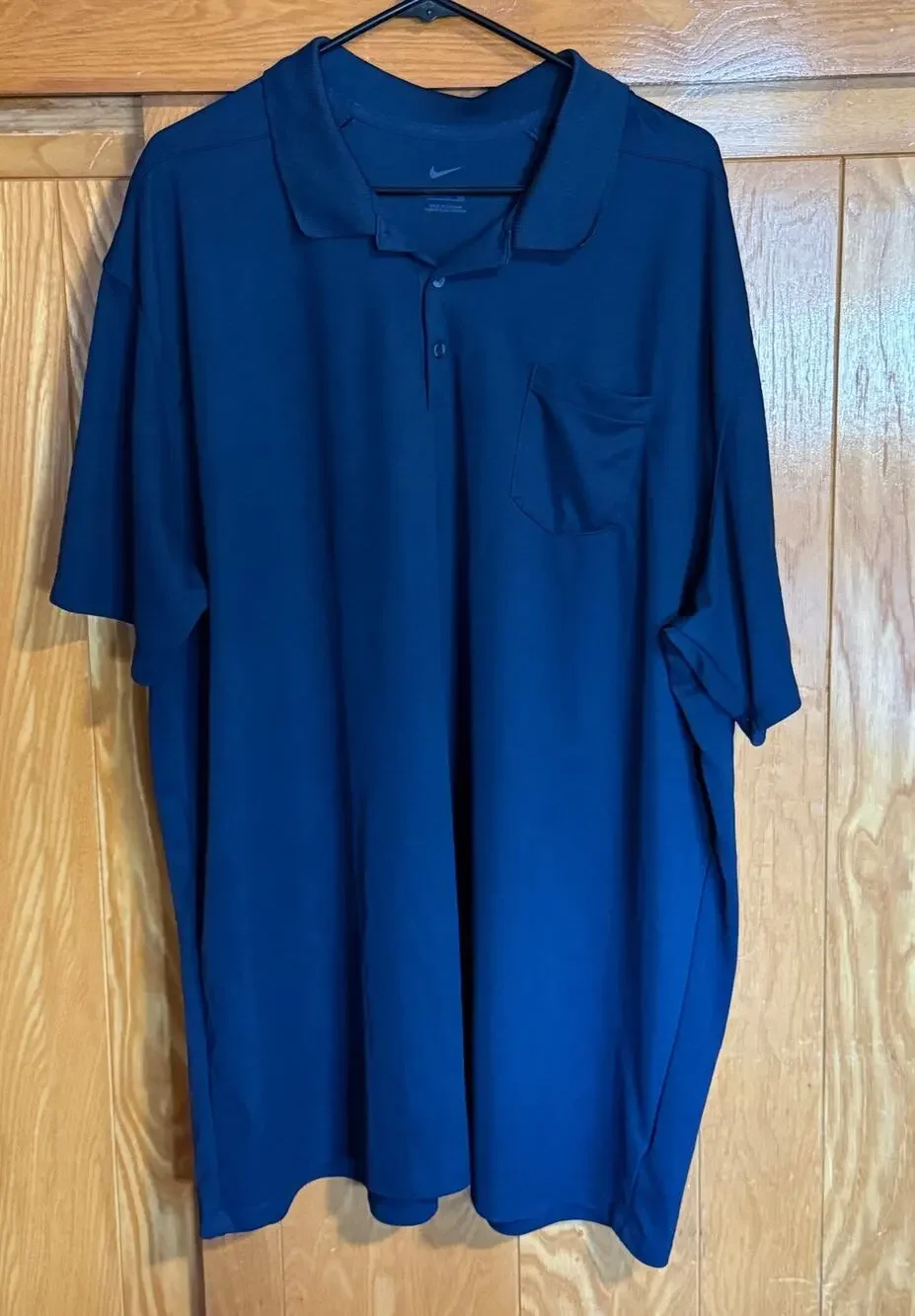 Nike Dri-FIT Micro Pique Pocket Polo Shirt - Navy Blue - 3XL